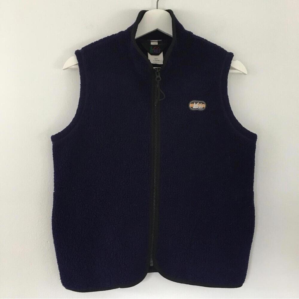 Vintage REI Youth Purple Zip Up Sherpa Vest Size L 12/14 ...